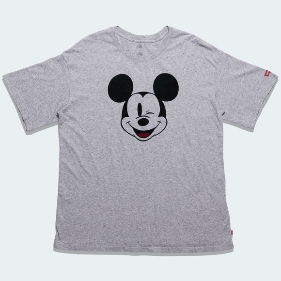 T-shirt Levi’s Homme Gris XL – Mickey Mouse – 100% Coton – état Excellent